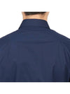 Men's Embroidered ORB Long Sleeve Shirt Navy - VIVIENNE WESTWOOD - BALAAN 8