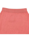 Women's ORB Logo Knit Bea Mini H Line Skirt Pink - VIVIENNE WESTWOOD - BALAAN 6