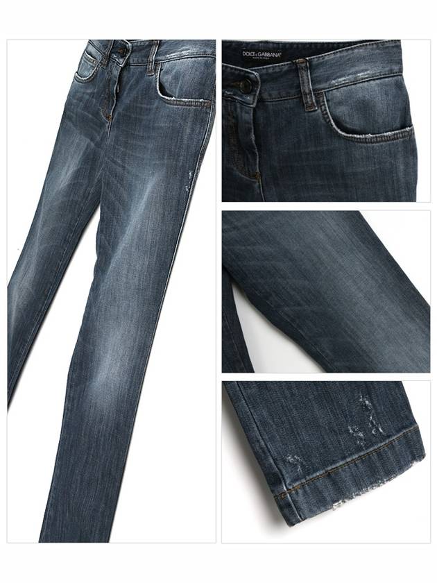 Plate Washed Jeans Blue - DOLCE&GABBANA - BALAAN 5