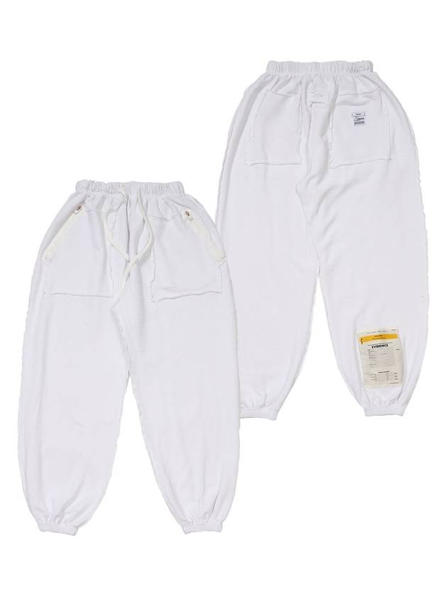 Inside Out Bio Washed Wide Jogger Pants White - STIGMA - BALAAN 1