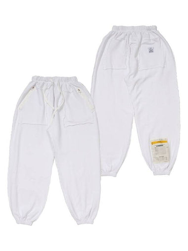 Inside Out Bio Washed Wide Jogger Pants White - STIGMA - BALAAN 1