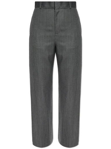 Loewe Wool Trousers, Women's, Grey - LOEWE - BALAAN 1