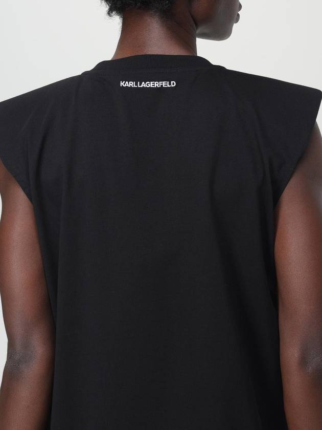 T-shirt Karl Lagerfeld in jersey con logo di strass - KARL LAGERFELD - BALAAN 3