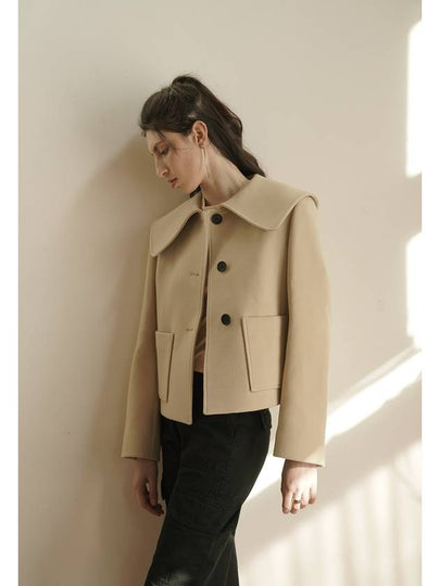 Wasabi Wool Single Coat Beige - LETTUCE - BALAAN 2