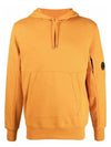 Men's Lens Wappen Fleece Hoodie Orange - CP COMPANY - BALAAN 2