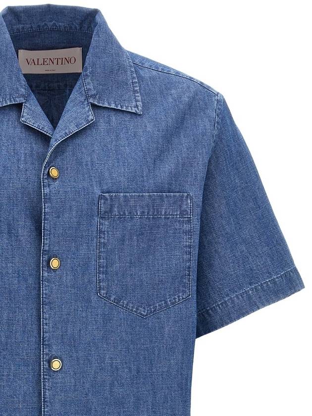 Valentino Garavani Valentino Garavani Denim Shirt - VALENTINO - BALAAN 3