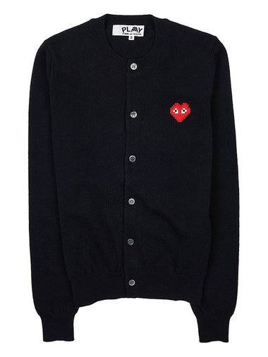 Pixel logo patch cardigan P1N083 BLACK - COMME DES GARCONS - BALAAN 1