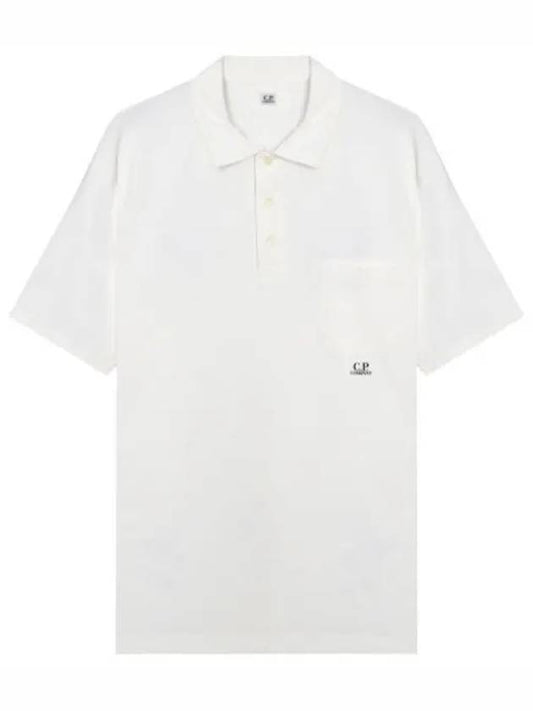 Short sleeve tshirt small logo pocket polo - CP COMPANY - BALAAN 1