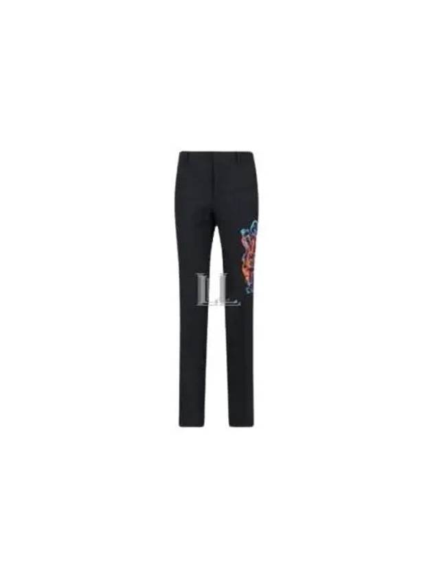 Slim Graph Coupetraiser Slacks Black - OFF WHITE - BALAAN 2