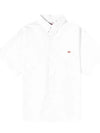 Men s Coolmax Oxford Short Sleeve B D Shirt White DTB0118 - DANTON - BALAAN 3