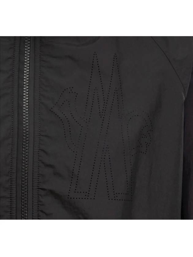 Grenoble 8G00003 829H7 999 symbol punching logo black hooded zip up - MONCLER - BALAAN 6