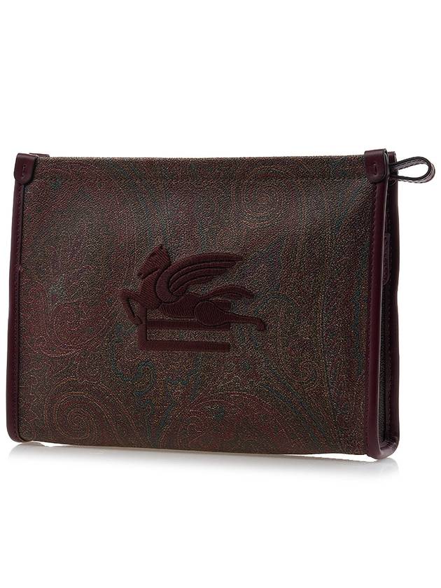 Paisley Clutch Bag Brown - ETRO - BALAAN 3