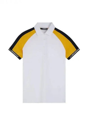 Golf women s short sleeved t shirt Perinne polo white domestic product GR5Y24071185599 - J.LINDEBERG - BALAAN 1