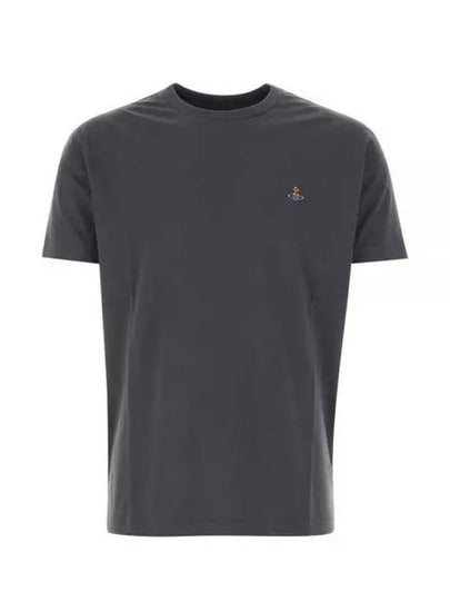 ORB Logo Cotton Short Sleeve T-Shirt Grey - VIVIENNE WESTWOOD - BALAAN 2