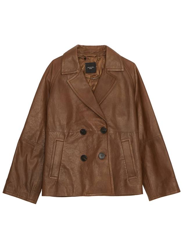 15441021650 ORIA 001 Women s Leather Jacket - MAX MARA - BALAAN 1