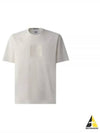 Metropolis Series Mercerized Jersey Logo Badge Short Sleeve T-Shirt White - CP COMPANY - BALAAN 2