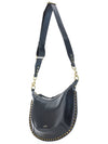 Naoko Studded Leather Shoulder Bag Black - ISABEL MARANT - BALAAN 4