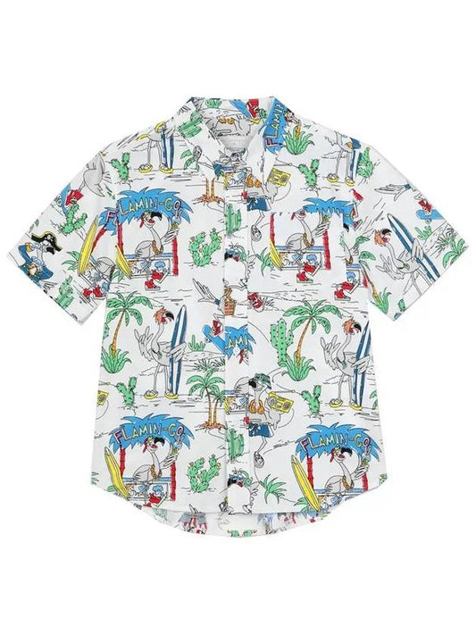 21SS Women's Flamingo Pattern Shirt 602349 SQK03 H913 - STELLA MCCARTNEY - BALAAN 2