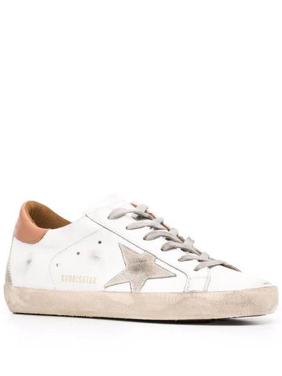 SUPER-STAR LEATHER UPPER AND HEEL SUEDE STAR AND HEEL - GOLDEN GOOSE - BALAAN 2