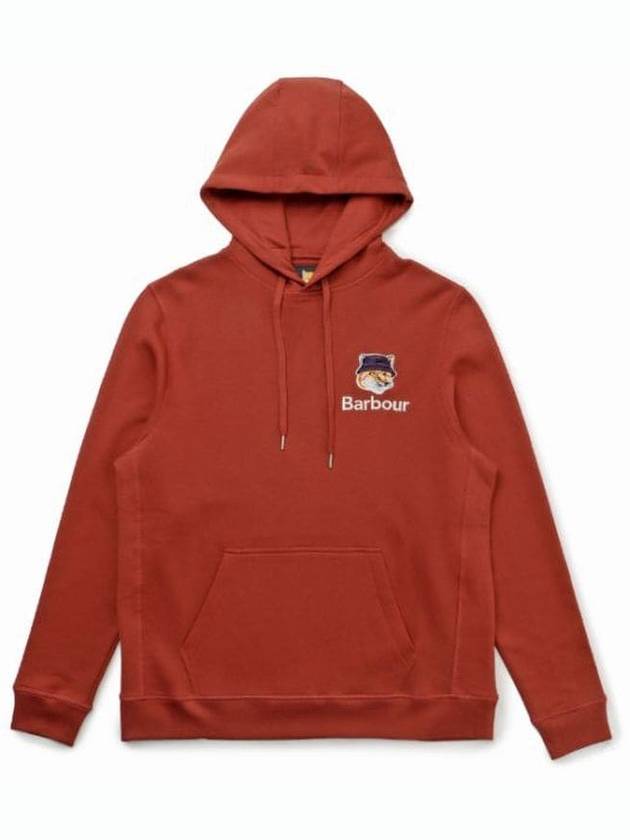 Fox Head Logo Hoodie Organge - BARBOUR - BALAAN 2