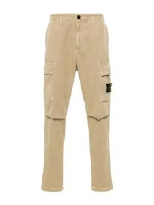 Compass Badge Cargo Straight Pants Beige - STONE ISLAND - BALAAN 2