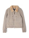 Bedford Code Zip-Up Jacket Beige - TOM FORD - BALAAN 2