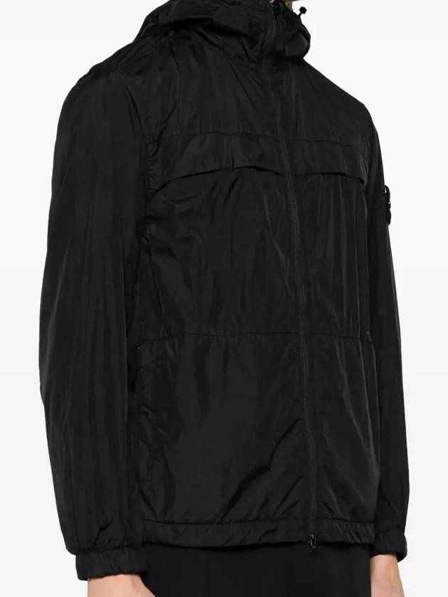 Garment Dyed Crinkle Reps R-Nylon Jacket Black - STONE ISLAND - BALAAN 4