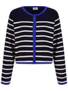 Round neck striped cardigan MK3AD210 - P_LABEL - BALAAN 11