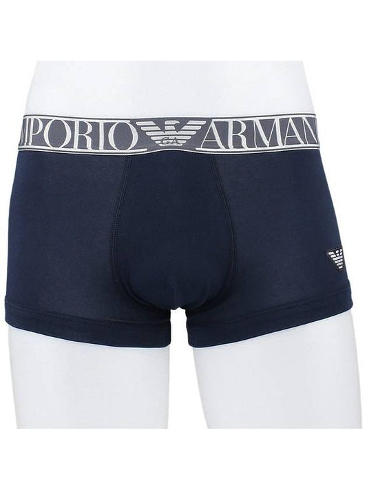 Men's Logo Boxer Briefs Navy - EMPORIO ARMANI - 2