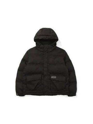 KODAK Apparel Brownie medium light hooded down jacket BLACK - KODO - BALAAN 1