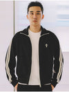 Hank Zip Up Track Jacket Black - MACASITE - BALAAN 1