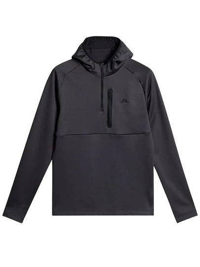 Men's Adam Quarter Zip Hoodie Grey - J.LINDEBERG - BALAAN 2