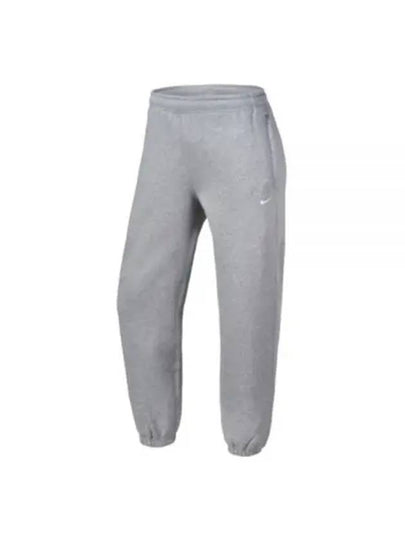 NRG Solo Swoosh Gray Women's Brushed Sweatpants DA0334 063 - NIKE - BALAAN 2