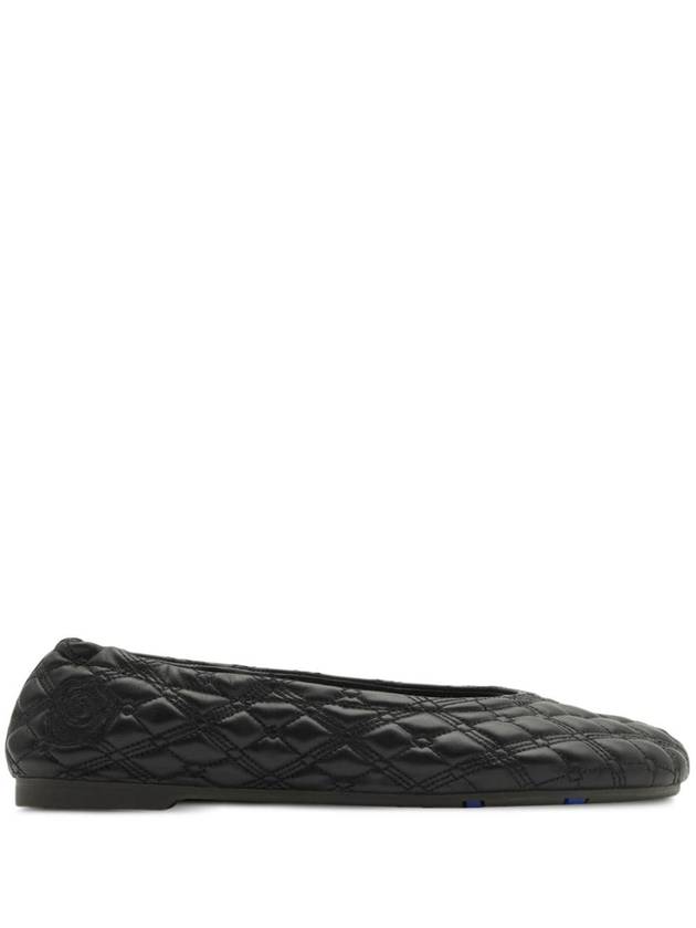 Quilted Leather Ballerinas Black - BURBERRY - BALAAN 2