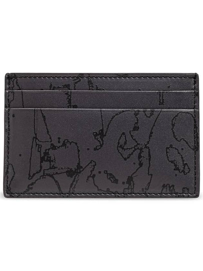 Graffiti Logo Card Wallet Black - ALEXANDER MCQUEEN - BALAAN 2