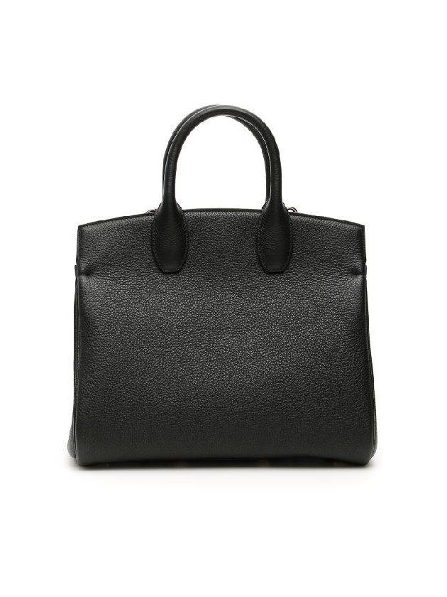 Studio Small Tote Bag Black - SALVATORE FERRAGAMO - BALAAN 3