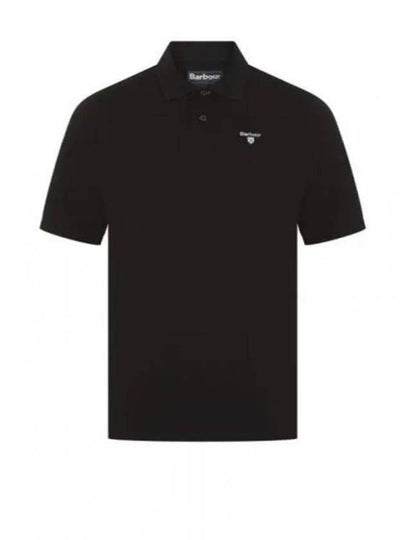 Men's Embroidered Logo Sports Polo Shirt Black - BARBOUR - BALAAN 2