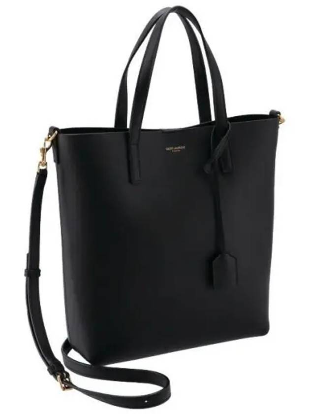 Shopping Toy Supple Leather Tote Bag Black - SAINT LAURENT - BALAAN 2