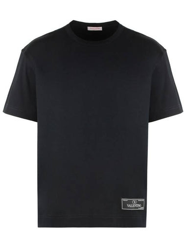 Valentino Garavani Cotton Crew-Neck T-Shirt - VALENTINO - BALAAN 1