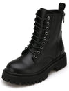 Lace-Up Ankle Walker Boots Black - SALT AND CHOCOLATE - BALAAN 5