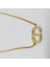 Petit CD Crystal Necklace Gold - DIOR - BALAAN 8