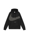 Therma Fit Swoosh Pullover Hoodie Black - NIKE - BALAAN 1