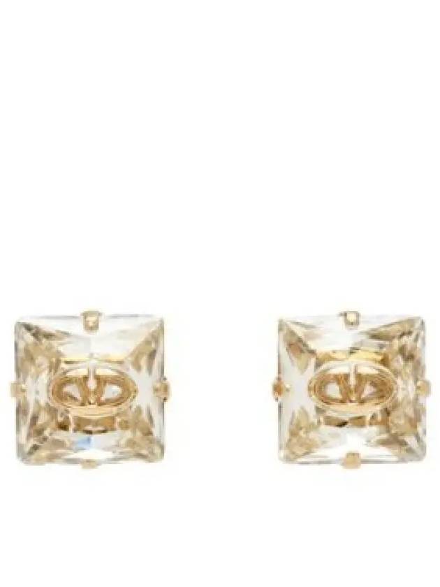 4W0J0W07 YCW MH5 4W2J0W07 The Bold Edition V Logo Metal Crystal Earrings 1279360 - VALENTINO - BALAAN 1