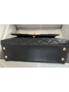 Coco Handle Small Black Caviar Quilted Outstitch Coco Handle Small A92990 - CHANEL - BALAAN 6