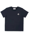 Kids Logo Patch Short Sleeve Navy 8C00018 83907 742 8 10A - MONCLER - BALAAN 3