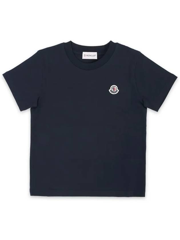 Kids Logo Patch Short Sleeve Navy 8C00018 83907 742 8 10A - MONCLER - BALAAN 3