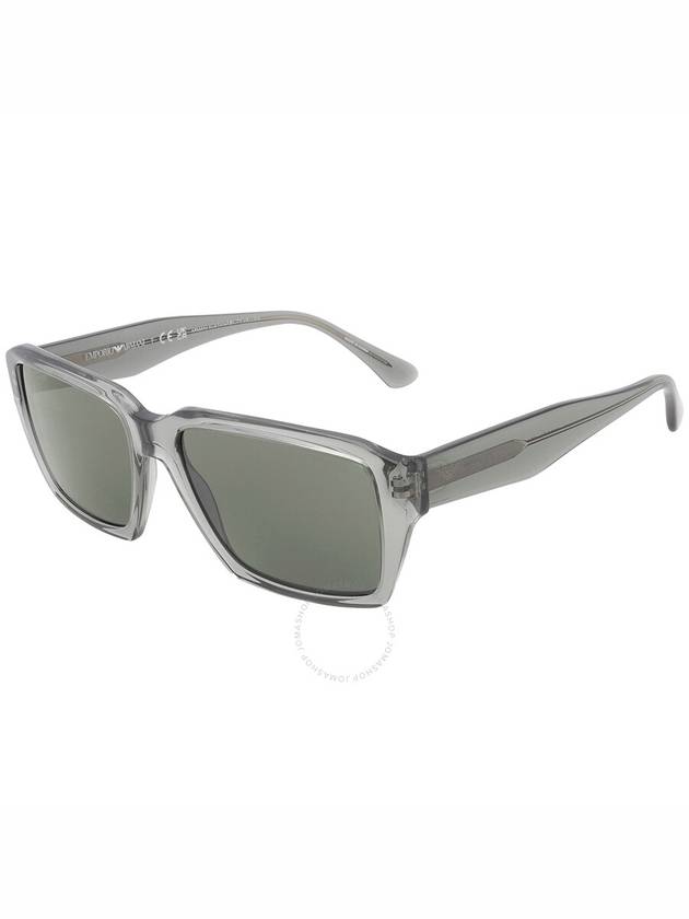 Emporio Armani Dark Green Rectangular Men's Sunglasses EA4186 536271 58 - EMPORIO ARMANI - BALAAN 3