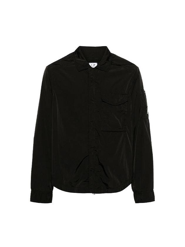 Chrome-R Pocket Over Long Sleeve Shirt Black - CP COMPANY - BALAAN 2