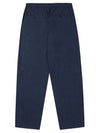 Linen string straight pants navy - SOLEW - BALAAN 3