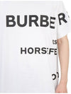 Men's Horseferry Logo Overfit Short Sleeve T-Shirt White - BURBERRY - BALAAN 6